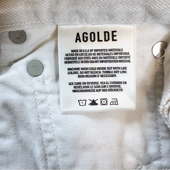 Agolde Remy High Rise Straight Jeans in Paper Size 26 - Picture 13 of 16